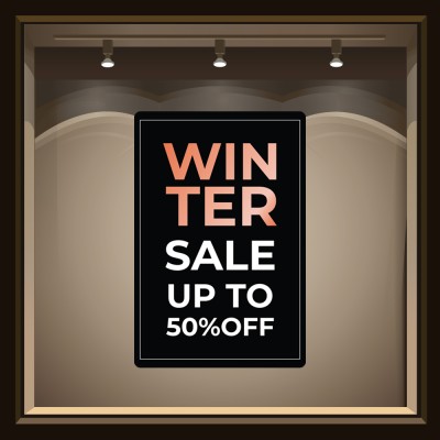 Up to 50% off orange-black, Εκπτωτικά, Αυτοκόλλητα βιτρ